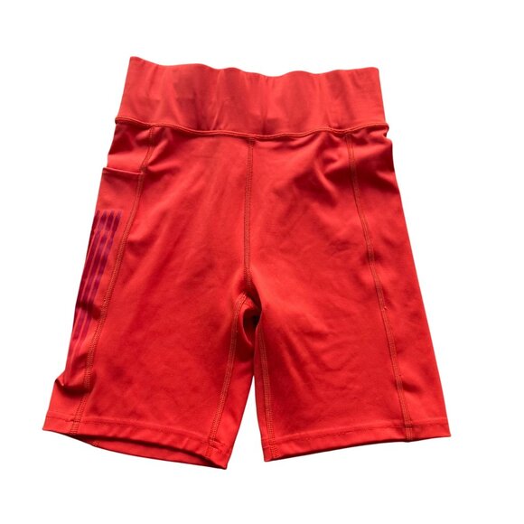 Savage X Fenty Sport Size M Fiesta Red Band It High-Waisted Cycling Biker Shorts - Picture 2 of 12